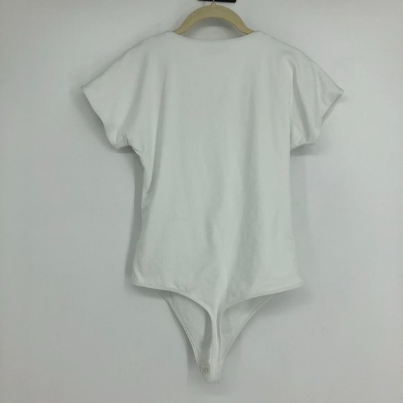 Aritzia Babaton Contour Straight Neck Bodysuit Square-neck cap-sleeve bodysuit L - Picture 6 of 16